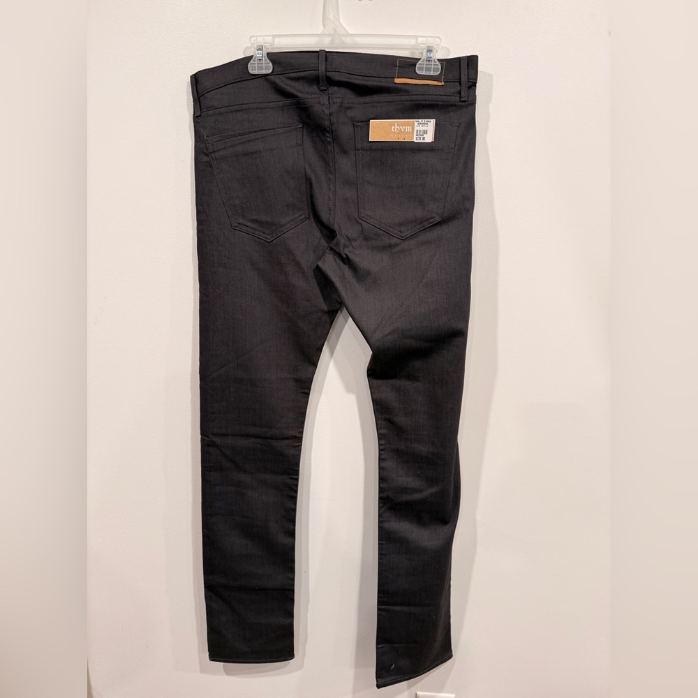 Thvm Men's Skinny Charcoal Jeans